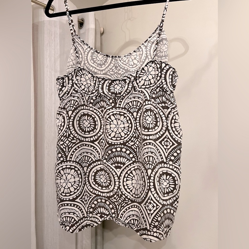 Vintage Gap tank top, brown and cream pattern, size: XL